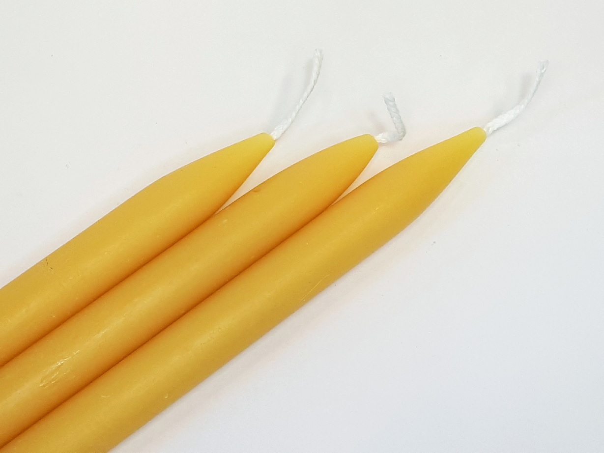 Arbutus Candle Company – Beeswax 12in Classic Large Taper Candle resized