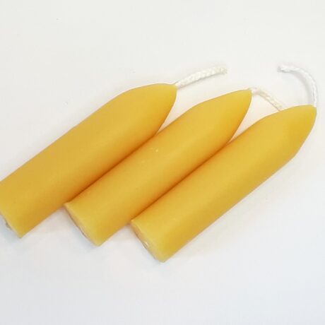 Arbutus Candle Company – Beeswax 3.5in Medium Taper Candle resized