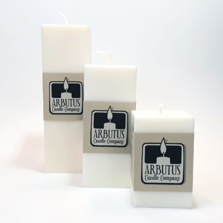 Arbutus Candle Company – Soy Wax 2.5in Square Pillar Candles resized