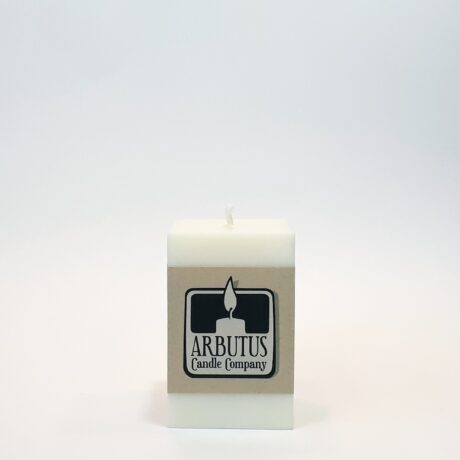 Arbutus Candle Company – Soy Wax 2.5×2.5x4in Square Pillar Candles resized