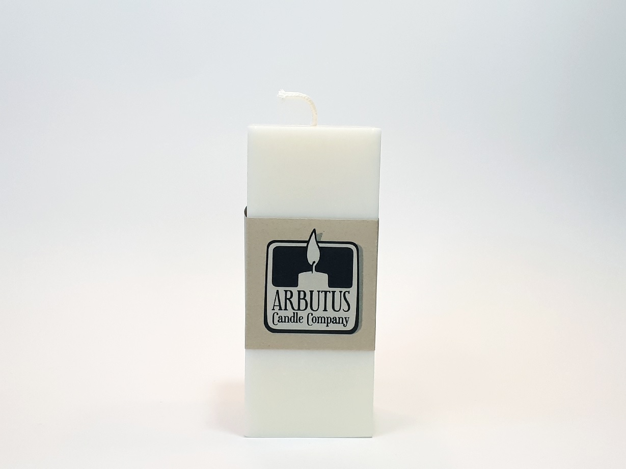 Arbutus Candle Company – Soy Wax 2.5×2.5x6in Square Pillar Candles resized