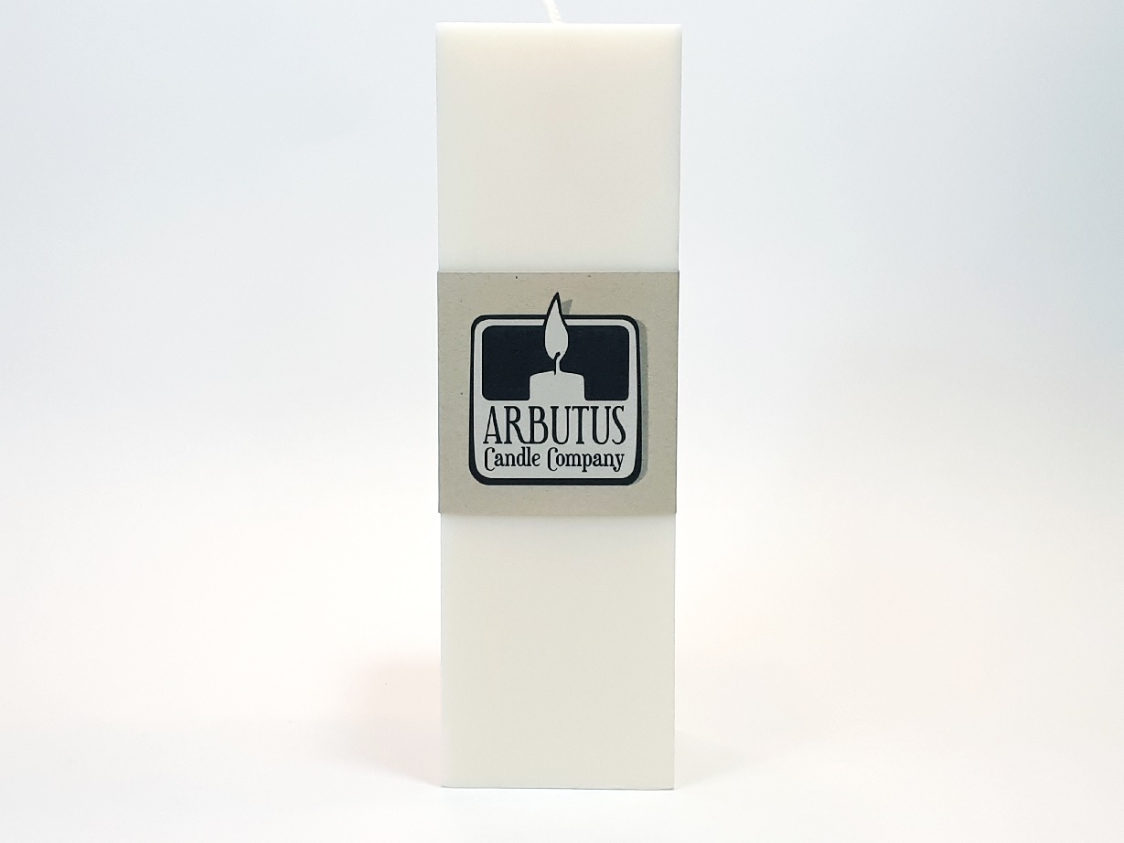 Arbutus Candle Company – Soy Wax 2.5×2.5x8in Square Pillar Candles resized