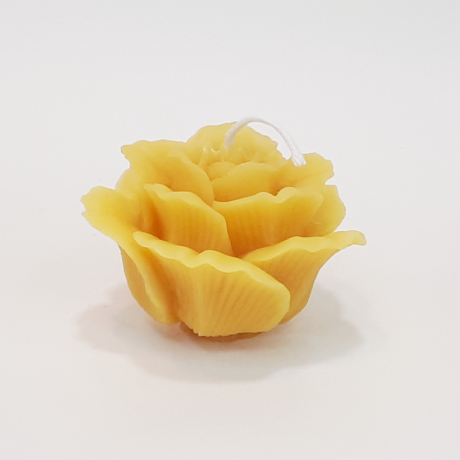 Beeswax Cimson Rose Blossom Candle resized